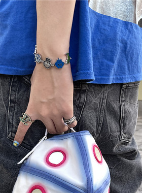 CashCows钛钢情侣可爱卡通手链