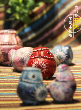 非洲手工艺品肯尼亚皂石猫头鹰