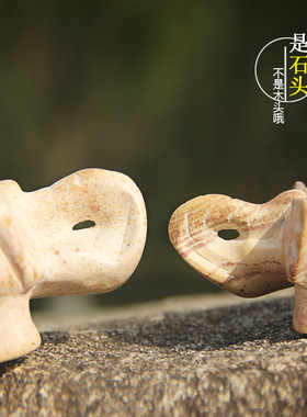手工雕刻大象烟灰缸天然肥皂石摆件家居装饰复古创意个性礼品2025