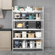 Stainless steel storage rack kitchen microwave oven rack multifunctional household floor-standing storage rack