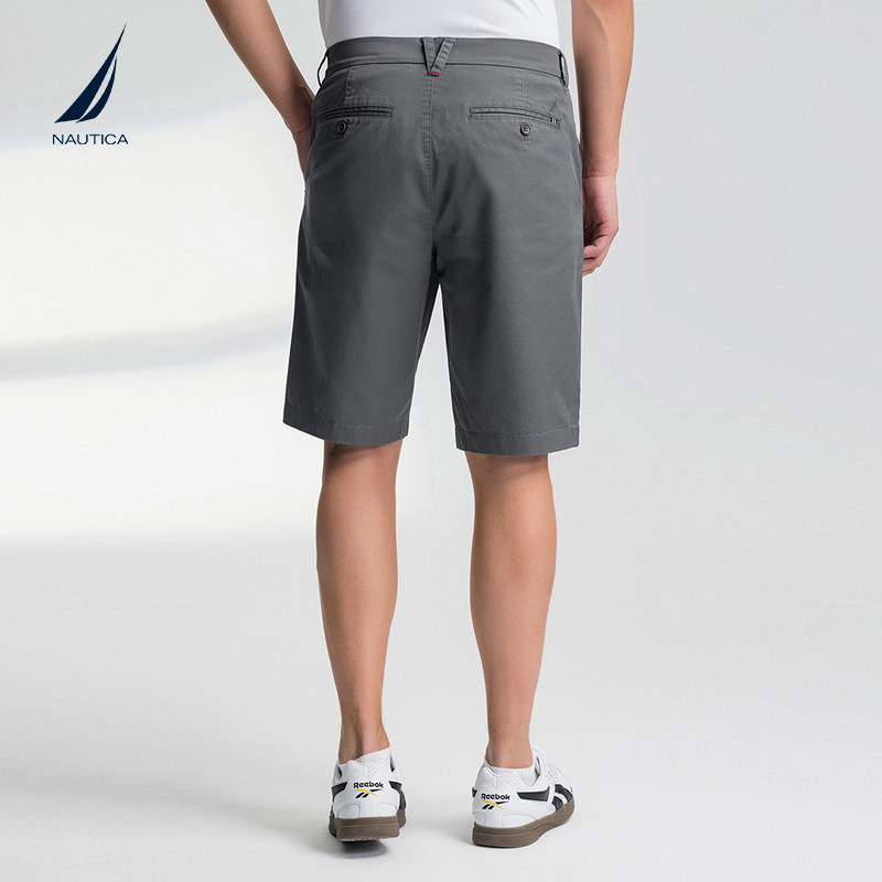 NAUTICA/诺帝卡男装25夏季新品弹力斜纹垂感休闲五分裤短裤,淘宝优惠券,粉丝福利购,淘宝优惠卷