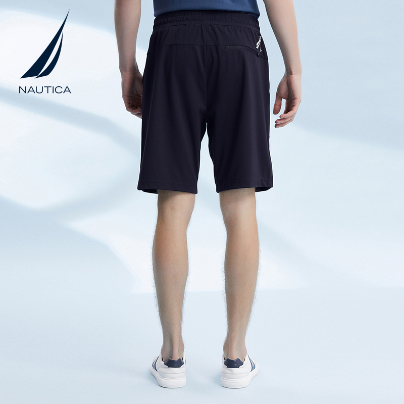 NAUTICA/诺帝卡男装夏季休闲简约舒适带弹直筒五分短裤KM2194 - 图2