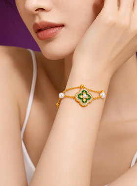 重庆博物院正版授权 福“藻”到·双层手链合金手饰文创礼物送礼