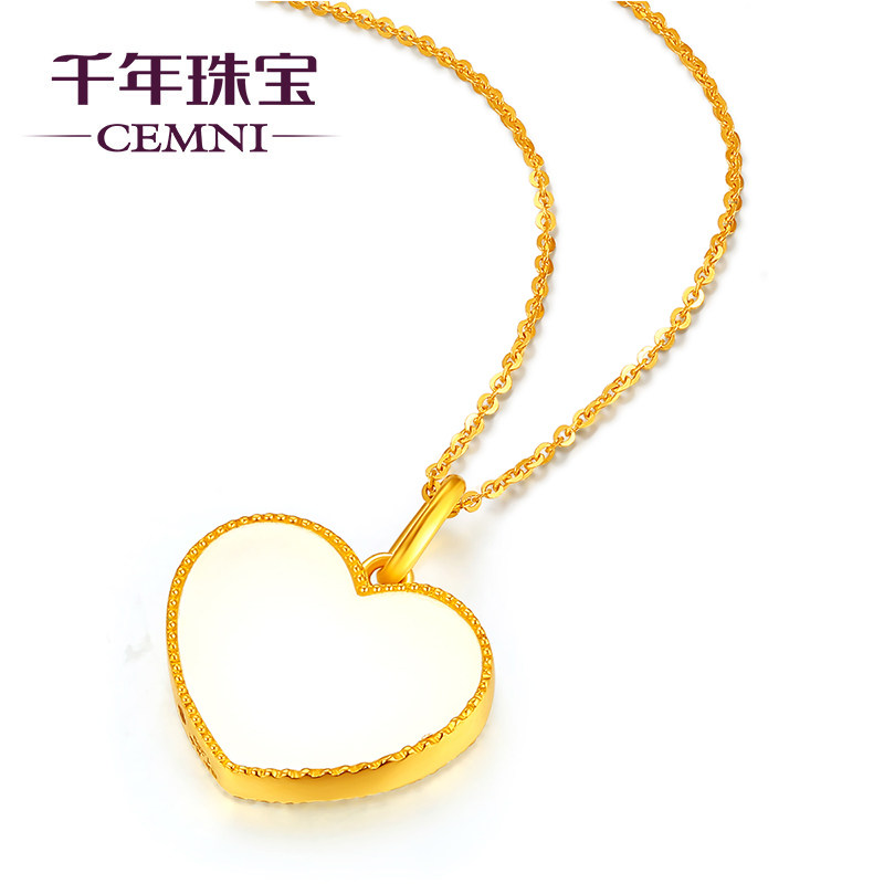 cemni /千年999足金镶嵌天然经典 cemni千年珠宝颈饰