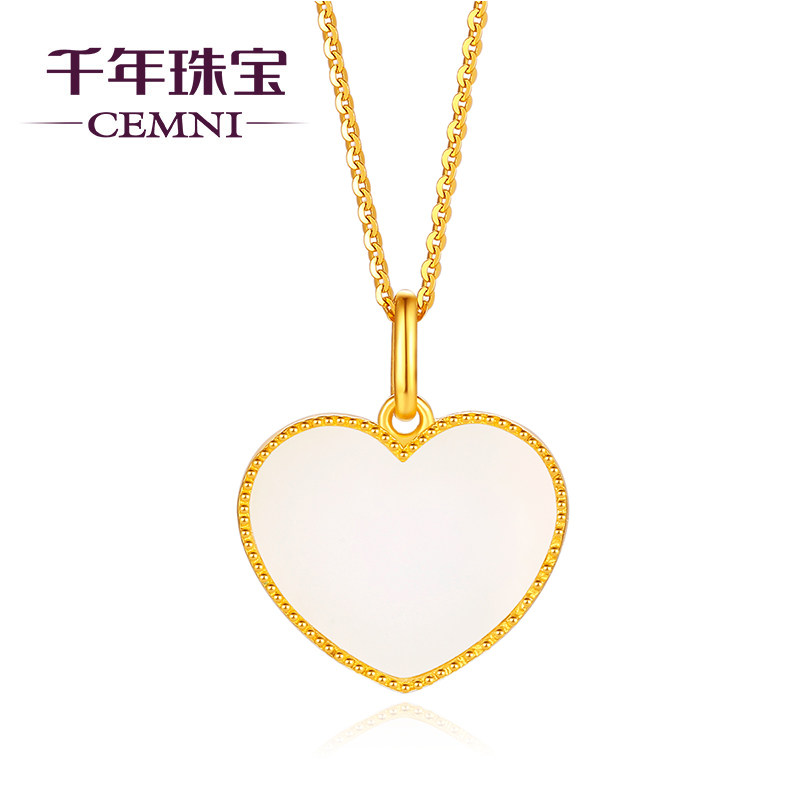 cemni /千年999足金镶嵌天然经典 cemni千年珠宝颈饰