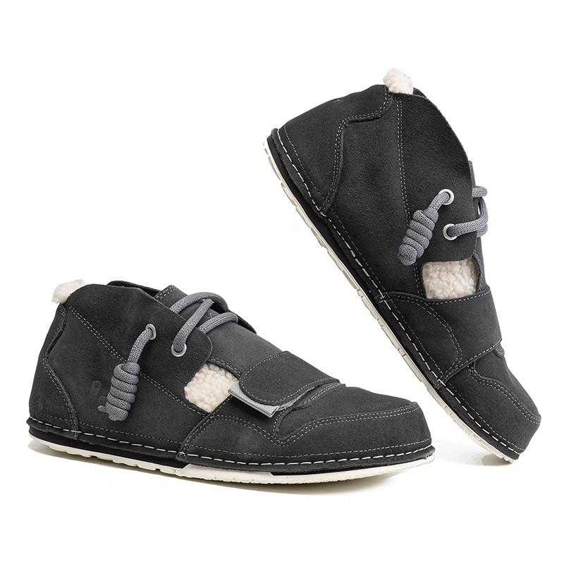 中邦小丑鞋女加绒丑萌雪地靴高帮大码女鞋情侣潮牌男短靴 - 图0