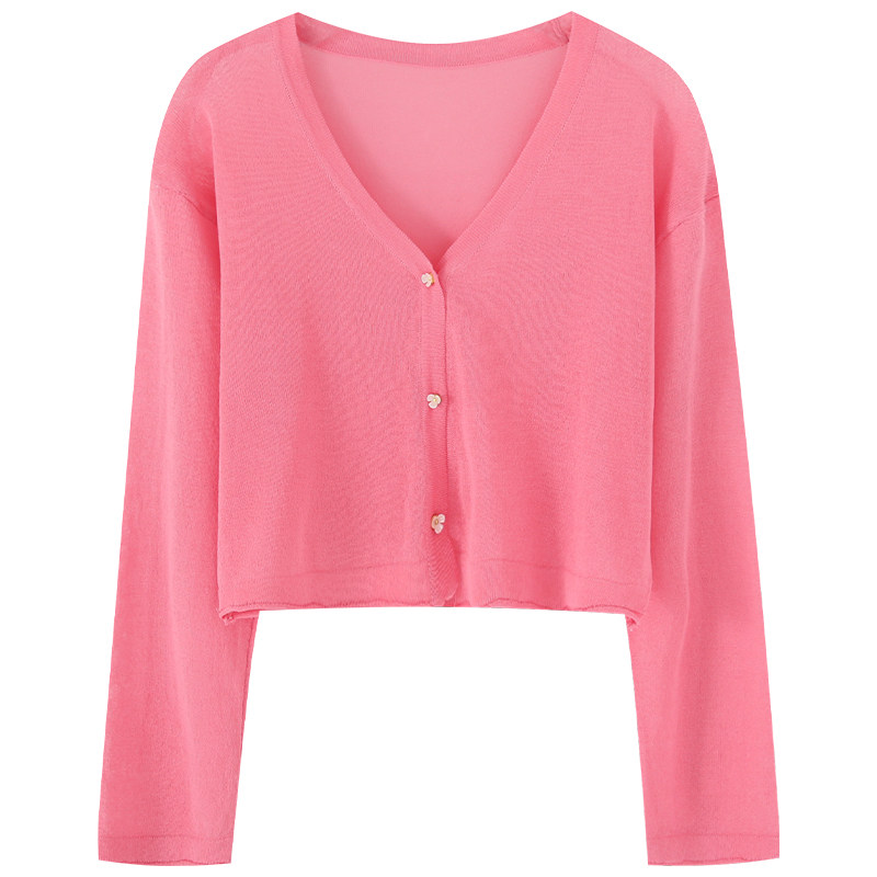 夏季新款百搭外搭冰丝针织空调衫 邦德宝依毛针织衫