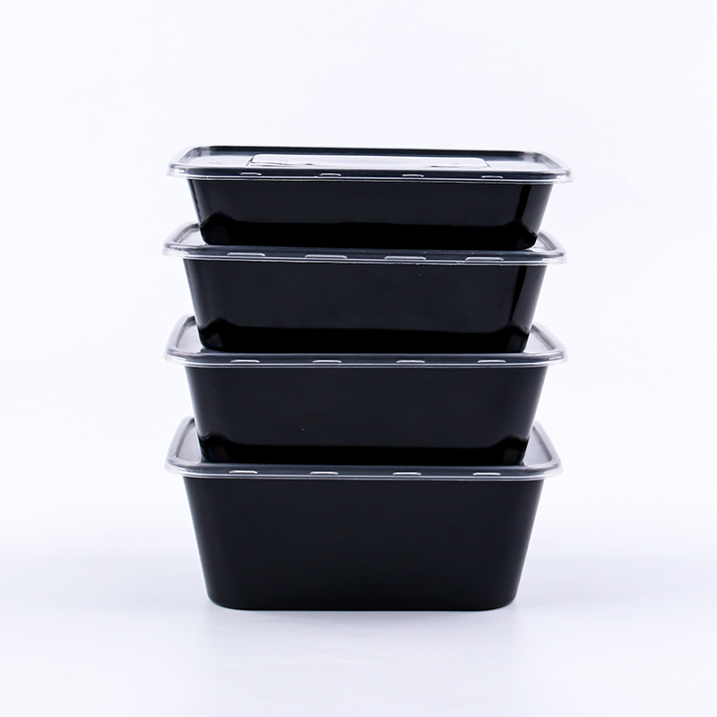 餐盒一次性打包盒长方形透明带盖加厚塑料外卖快餐饭盒厂家直销价