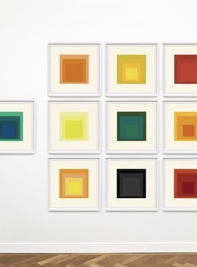 适合大白墙办公室样板间展厅挂画