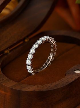 TOOK Otnament新款S925纯银爪牙满钻戒指女小众简约气质温柔风ins