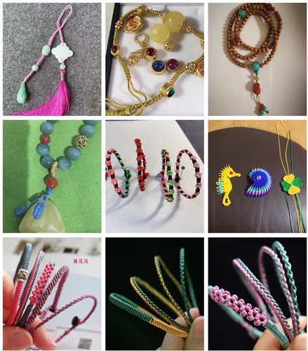 进口台湾禔绵玉线A线1mm珠宝文玩手绳项链红绳芊绵线手工编织线 - 图1