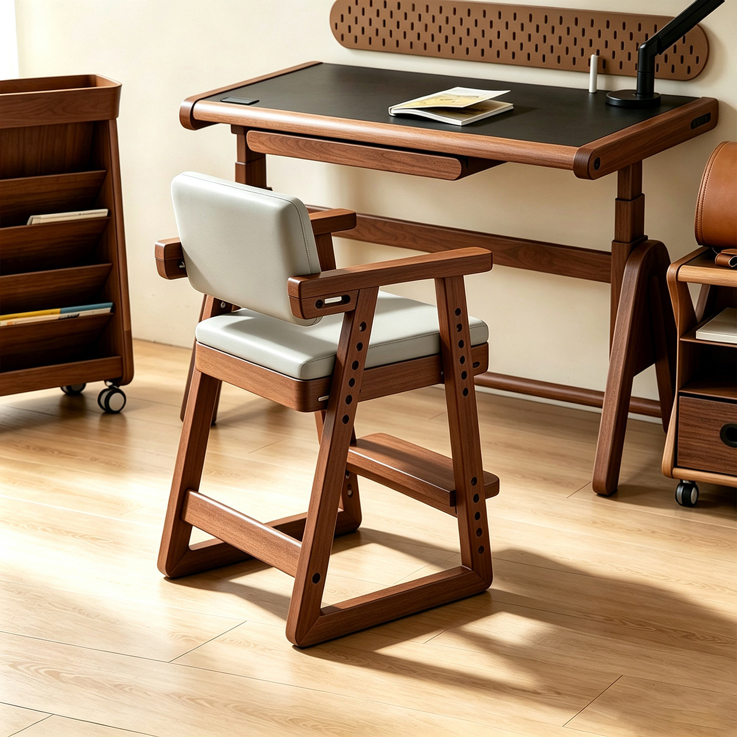 Children's learning chair, primary school student's writing chair can be lifted