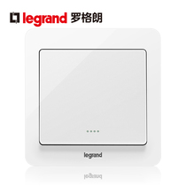 Roger Lang switch socket panel comfort round white open multi-control one midway wall power supply 86 Type