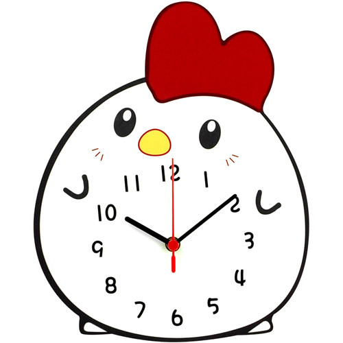 动漫表新款卡通小鸡表挂墙网红创意钟表挂钟客厅现代简约时尚时钟 - 图3