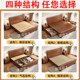 Solid wood double bed simple modern double bed
