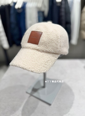 CK韩国代购男女款抓绒保暖棒球帽