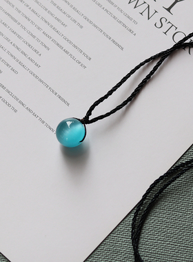 猫眼石项链闺蜜学生女款素雅甜美