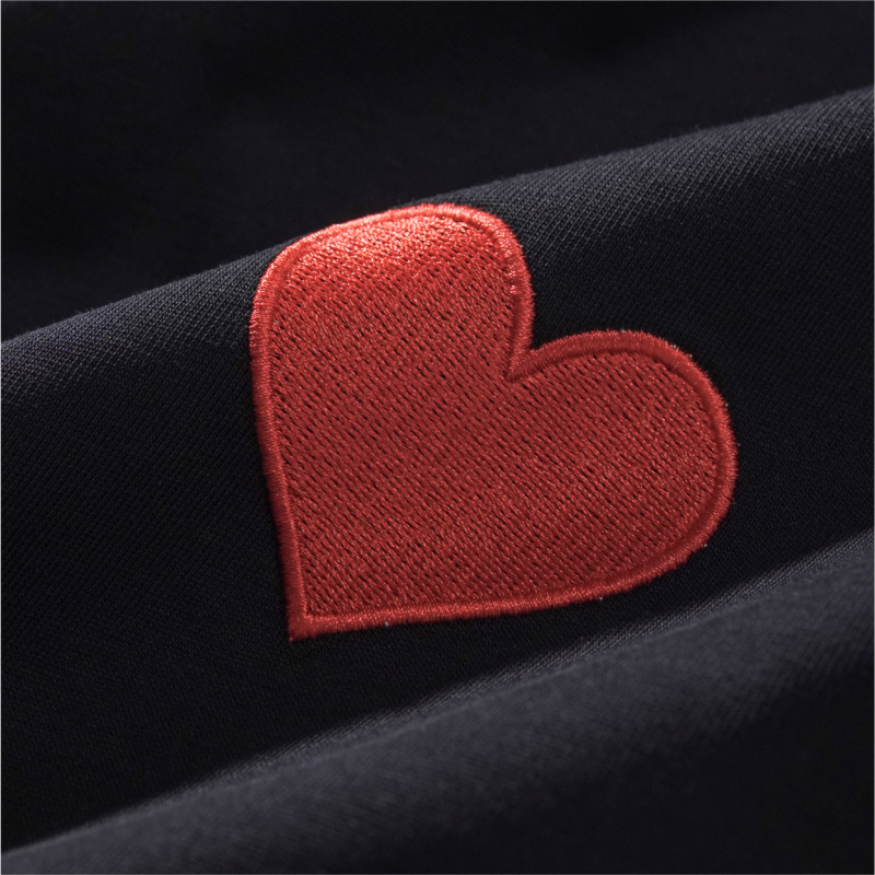 KERWATS品牌大码男装爱心胸花刺绣潮胖子加肥加大基础落肩短袖t恤,淘宝优惠券,粉丝福利购,淘宝优惠卷