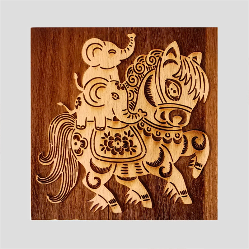 马年系列年画拓印木版画 民俗儿童手工印刷活动阳刻拓印木雕板画,淘宝优惠券,粉丝福利购,淘宝优惠卷