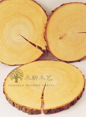 杉木年轮森林摆件圆木桩年轮纹理