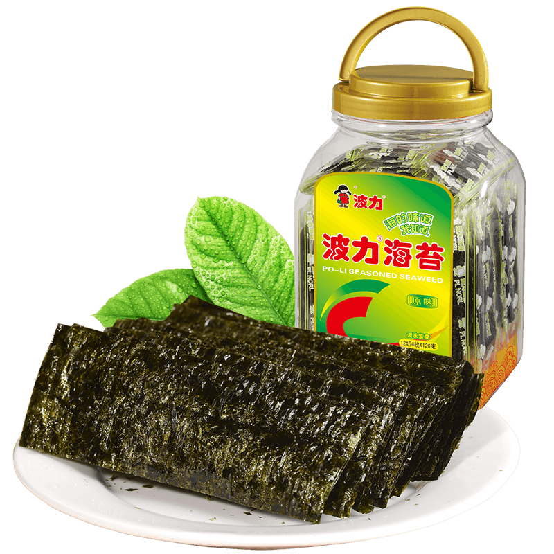 【预售】波力原味126g紫菜罐装海苔 波力海苔系列