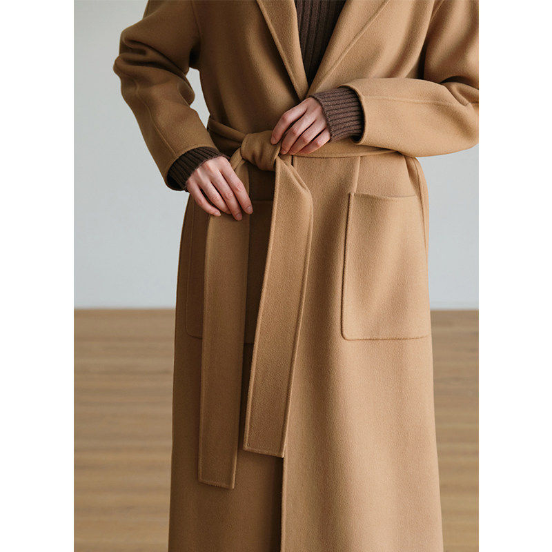 ltyp旅途原品【限量五折】羊绒羊毛极简廓形双面呢大衣绑带外套女,淘宝优惠券,粉丝福利购,淘宝优惠卷