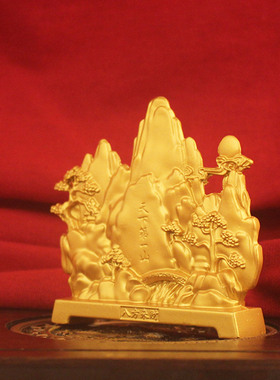 天下第一山装饰品金色山峰