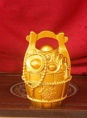 2026新款招财发财一桶金摆件