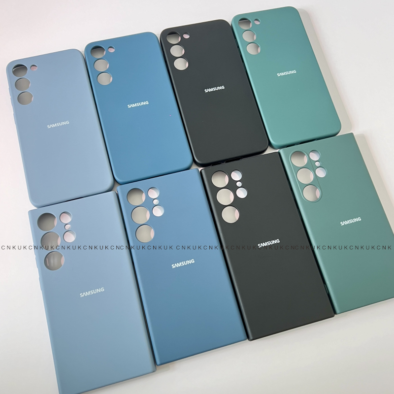 简约纯色适用三星S24Ultra手机壳S23+超薄S22液态硅胶S21FE保护套S20男女S25软壳Note20Ultra防摔A55全包镜头 - 图2