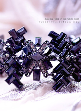 迷人风魔力复古宝石镶嵌手链