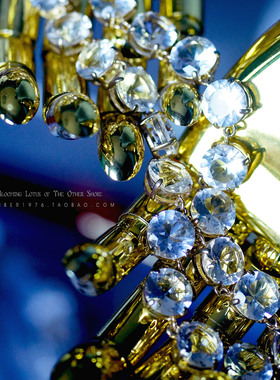 monet复古宝石镶嵌镀金项链