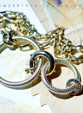 环环相扣合金设计感项链