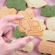 Engineering truck biscuit mold baking household cake cookie 3D three-dimensional children's set push-type plasticine mold