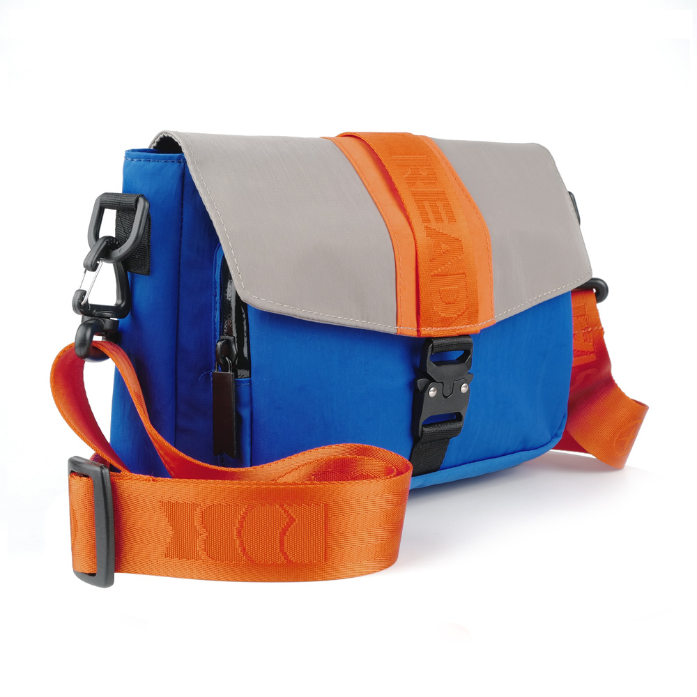 RDBK正品男女生克莱因蓝斜挎包休闲邮差包情侣款单肩包潮牌小包 - 图3