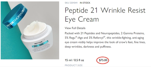 现货彼得罗夫PTR21胜肽抗皱紧致弹润眼霜15ml 提亮淡化黑眼圈浮肿 - 图1