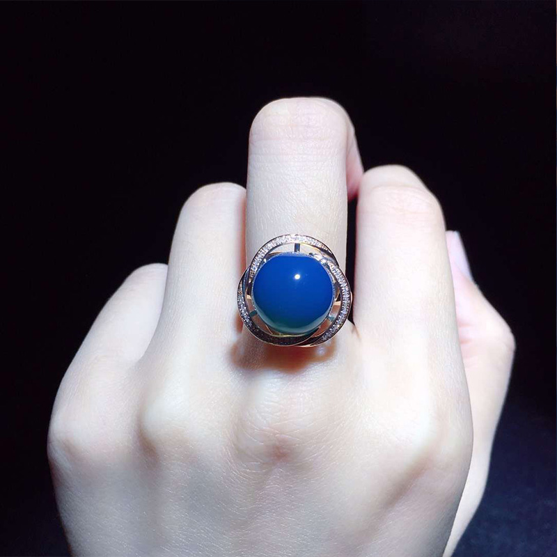 银镀 金琥珀蜜蜡戒指活口高蓝净水蓝珀女款 18K 多米尼加蓝珀戒指 925 银镀 金琥珀蜜蜡戒指活口高蓝净水蓝珀女款 18K 多米尼加蓝珀戒指 925