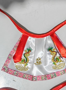 红色财神披风财神爷佛衣服关公披风斗篷文财神披肩斗篷