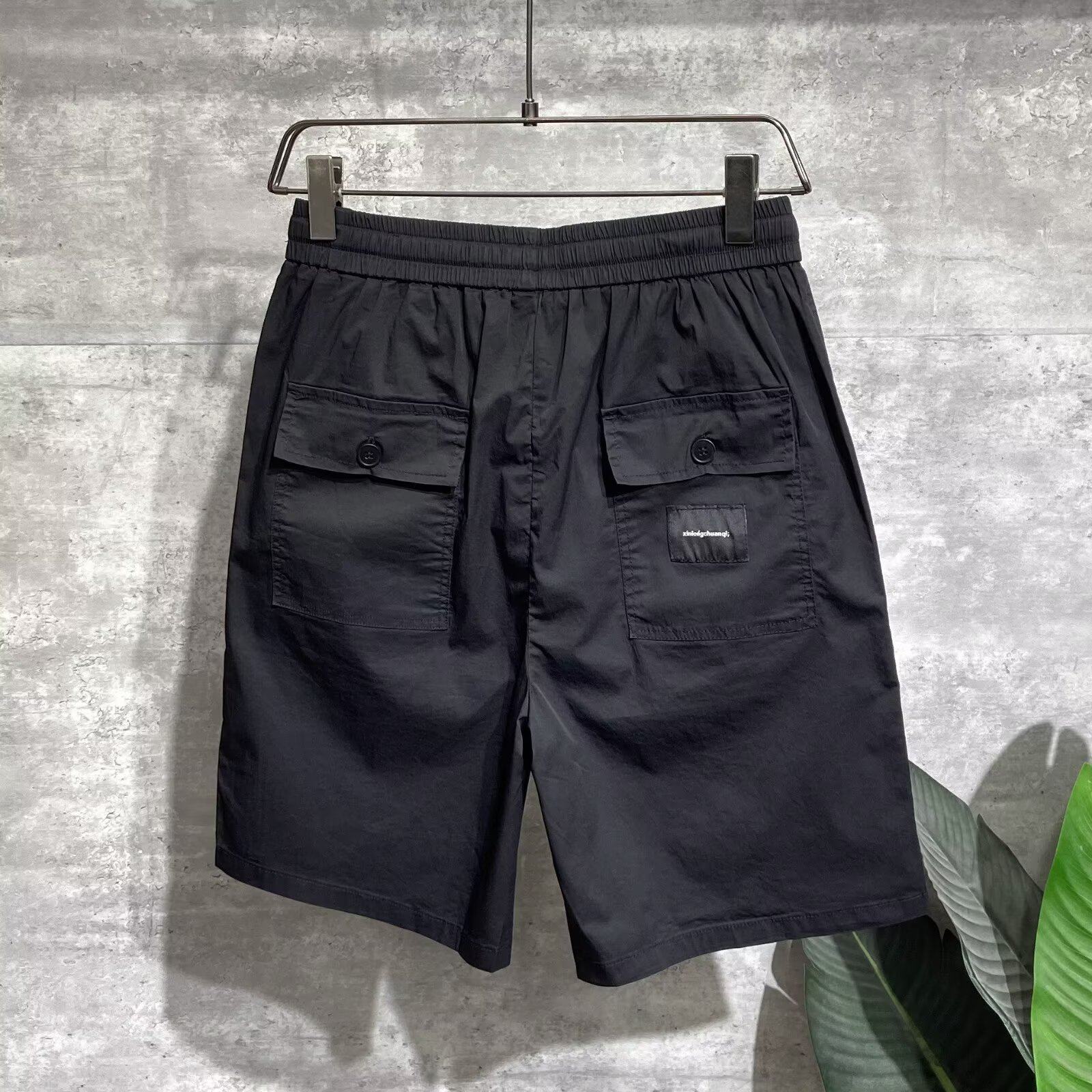 短裤男五分裤夏季纯色中裤时尚百搭透气宽松男士薄款中腰休闲裤子,淘宝优惠券,粉丝福利购,淘宝优惠卷