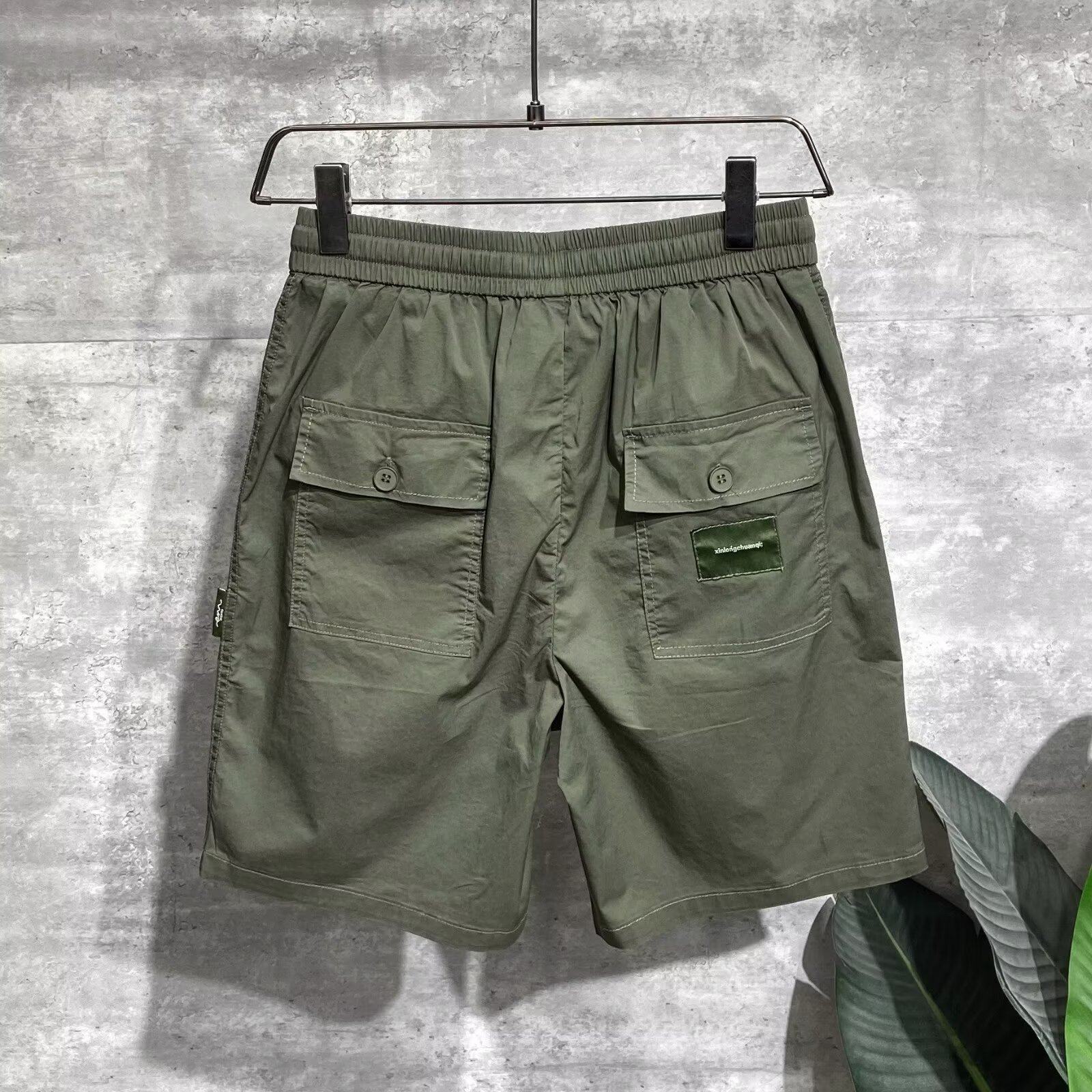 短裤男五分裤夏季纯色中裤时尚百搭透气宽松男士薄款中腰休闲裤子,淘宝优惠券,粉丝福利购,淘宝优惠卷