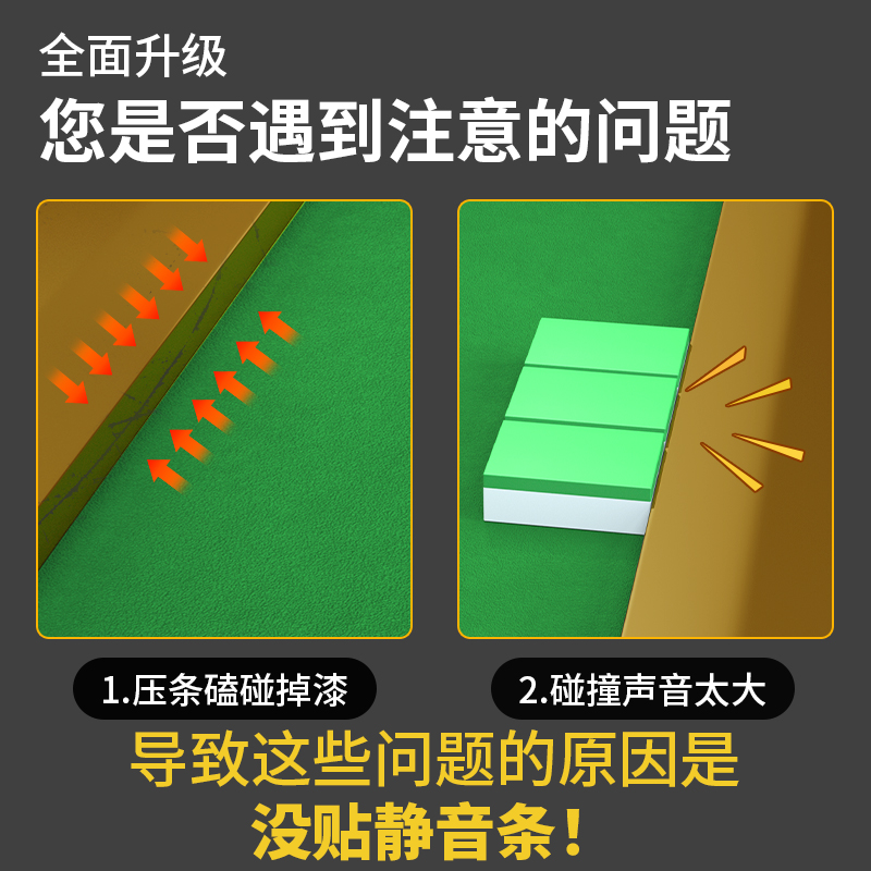 麻将机静音条消音垫麻将桌配件大全减震隔音神器防撞条边框保护条 - 图0