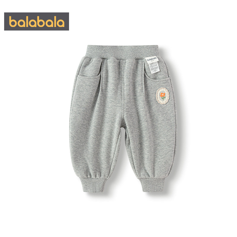 巴拉巴拉女童裤子宝宝加绒运动裤冬季新款童装儿童外穿宽松长裤厚,淘宝优惠券,粉丝福利购,淘宝优惠卷