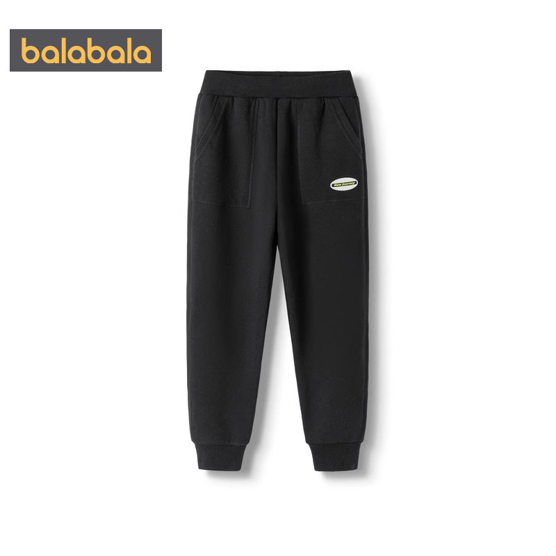 巴拉巴拉男童女童加绒运动裤中大童宝宝裤子秋冬季新款儿童长裤厚,淘宝优惠券,粉丝福利购,淘宝优惠卷