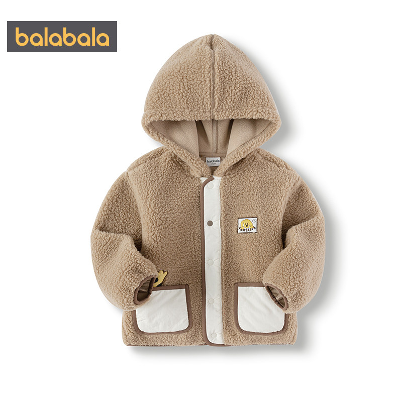 巴拉巴拉儿童外套男童女童摇粒绒上衣秋冬季新款童装宝宝连帽厚小,淘宝优惠券,粉丝福利购,淘宝优惠卷