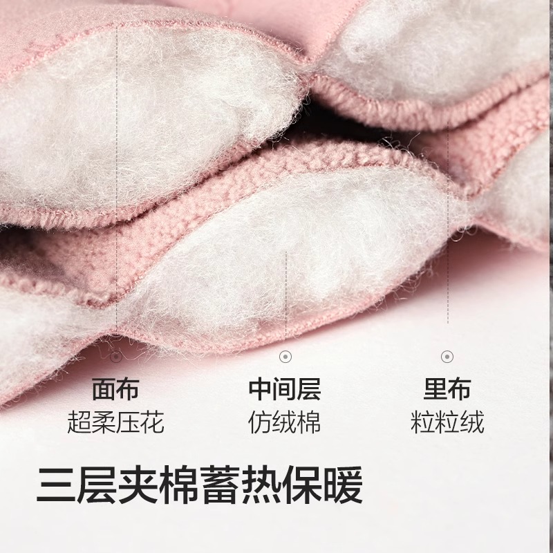 巴拉巴拉儿童家居服男童夹棉上衣女童加绒保暖冬装新款中大童宝宝