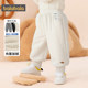 巴拉巴拉宝宝裤子男童女童白色运动裤冬季新款童装儿童加绒长裤厚
