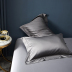 Cao cấp 100 vỏ gối cotton cặp bông satin đơn mảnh màu vỏ gối đơn đôi - Gối trường hợp gối tựa lưng văn phòng Gối trường hợp