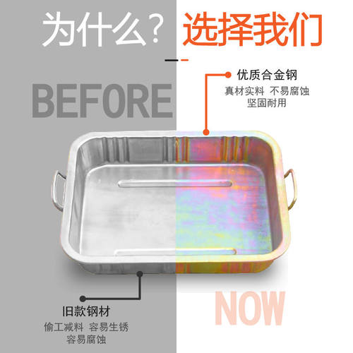 加厚放机油盆 汽修零件清洗铁盘水盘 带手柄接废机油盘换机油工具 - 图0