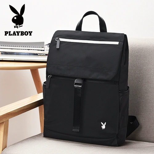 Playboy, мужской модный трендовый рюкзак для отдыха, вместительный и большой ноутбук для школьников для путешествий, ткань оксфорд, подходит для студента