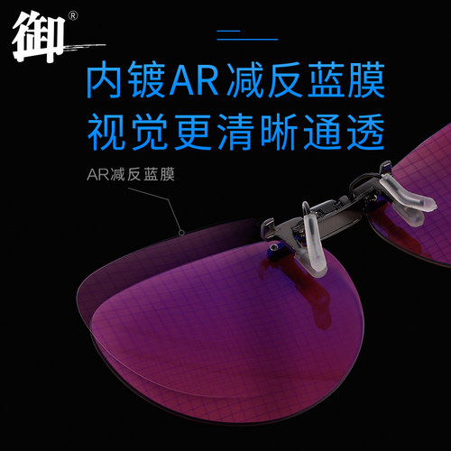 御牌直接夹近视镜使用夹片式垂钓鱼眼镜AR减反膜偏光增晰逆光看漂 - 图0