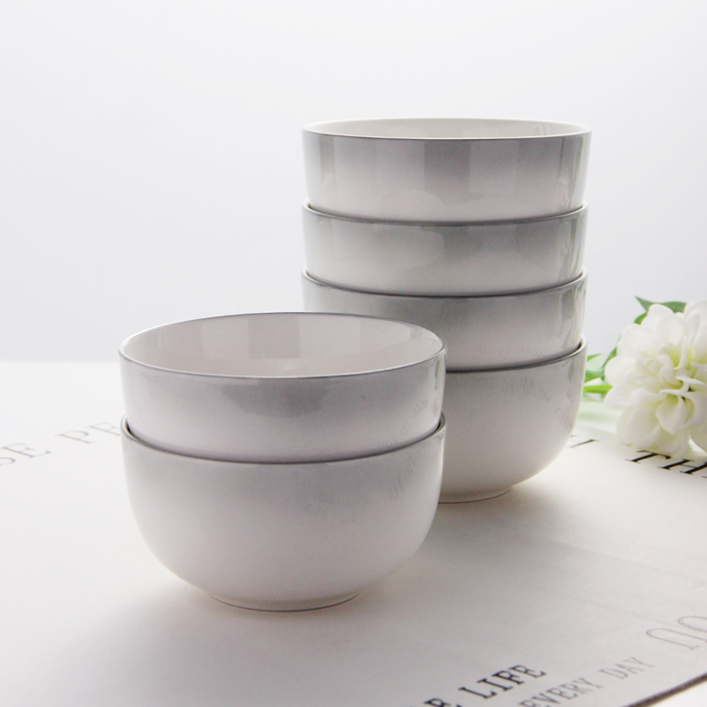 碗家用高颜值小碗组合陶瓷餐具米饭碗轻奢风小碗2025新款碗套装,淘宝优惠券,粉丝福利购,淘宝优惠卷